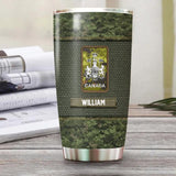 Personalized  Canadian Veteran/Soldier Camo Tumbler Printed 22OCT-HQ20