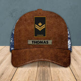 Personalized Canadian Veteran/ Solider Camo Rank Peaked Cap 3D Printed OCT22-HY21