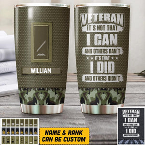 Personalized Irish Veteran It's Not That I Can And Others Can't It's That I Did And Others Didn't Tumbler Printed QTHQ2110