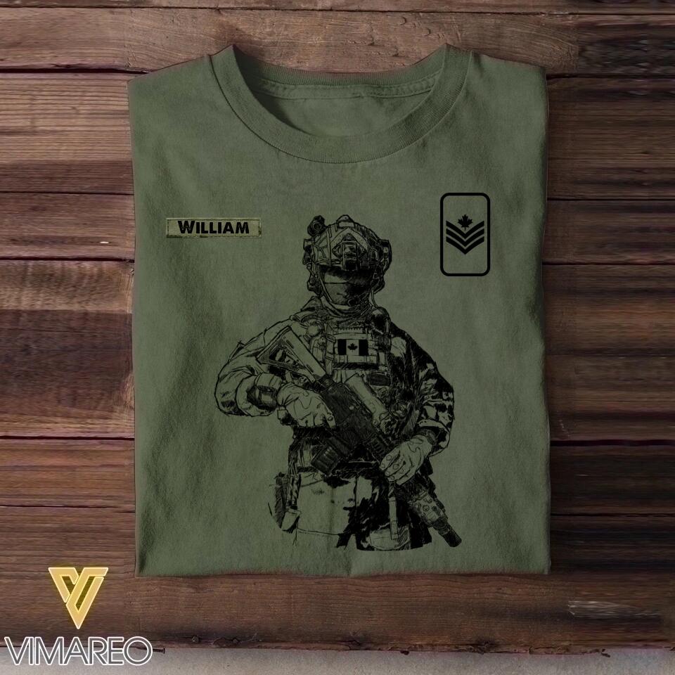 Personalized Canadian Veteran It's Not That I Can And Others Can't It's That I Did And Others Didn't Tshirt Printed QTHY2110