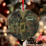 Personalized German Veteran/Soldier Christmas Acrylic/Plastic Ornament Printed 22OCT-HY24