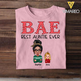 Personalized Bae Best Auntie Ever & Kid Tshirt Printed 22OCT-HQ24