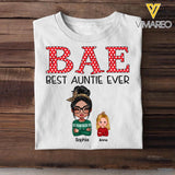 Personalized Bae Best Auntie Ever & Kid Tshirt Printed 22OCT-HQ24