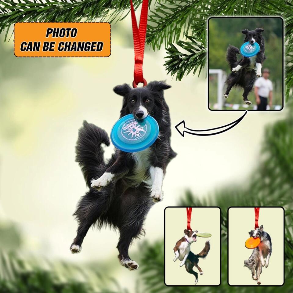 Personalized Your Image Dog Christmas Wood Ornament Printed QTHY2410