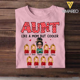 Personalized Aunt Like A Mom But Cooler Aunt Gifts Tshirt Printed 22OCT-HQ24