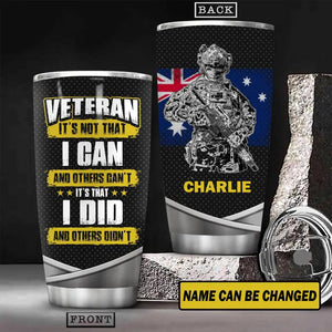 Personalized Australian Grumpy Old Man Veteran Tumbler Printed 22OCT-HY25