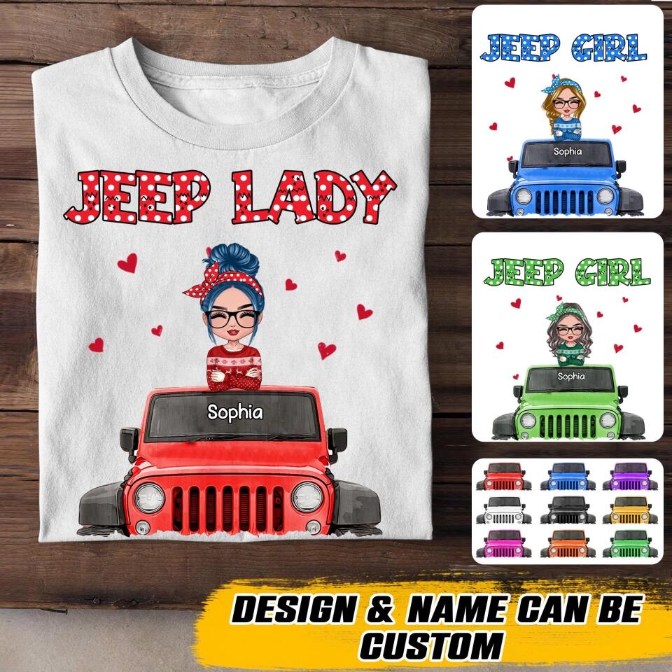 Personalized Jeep Girl Or Jeep Lady Tshirt 3D Printed 22OCT-HQ25