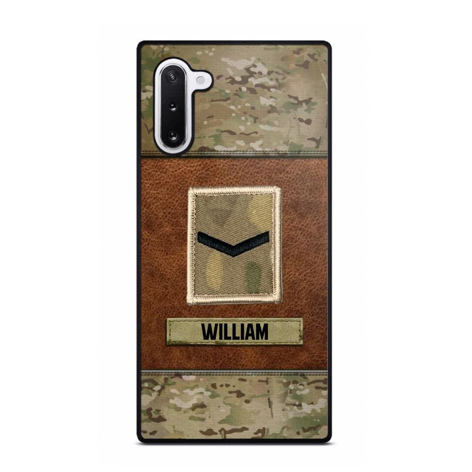 Personalized British Veterans/Soldier Camo Phone Case Printed 22OCT-HY26