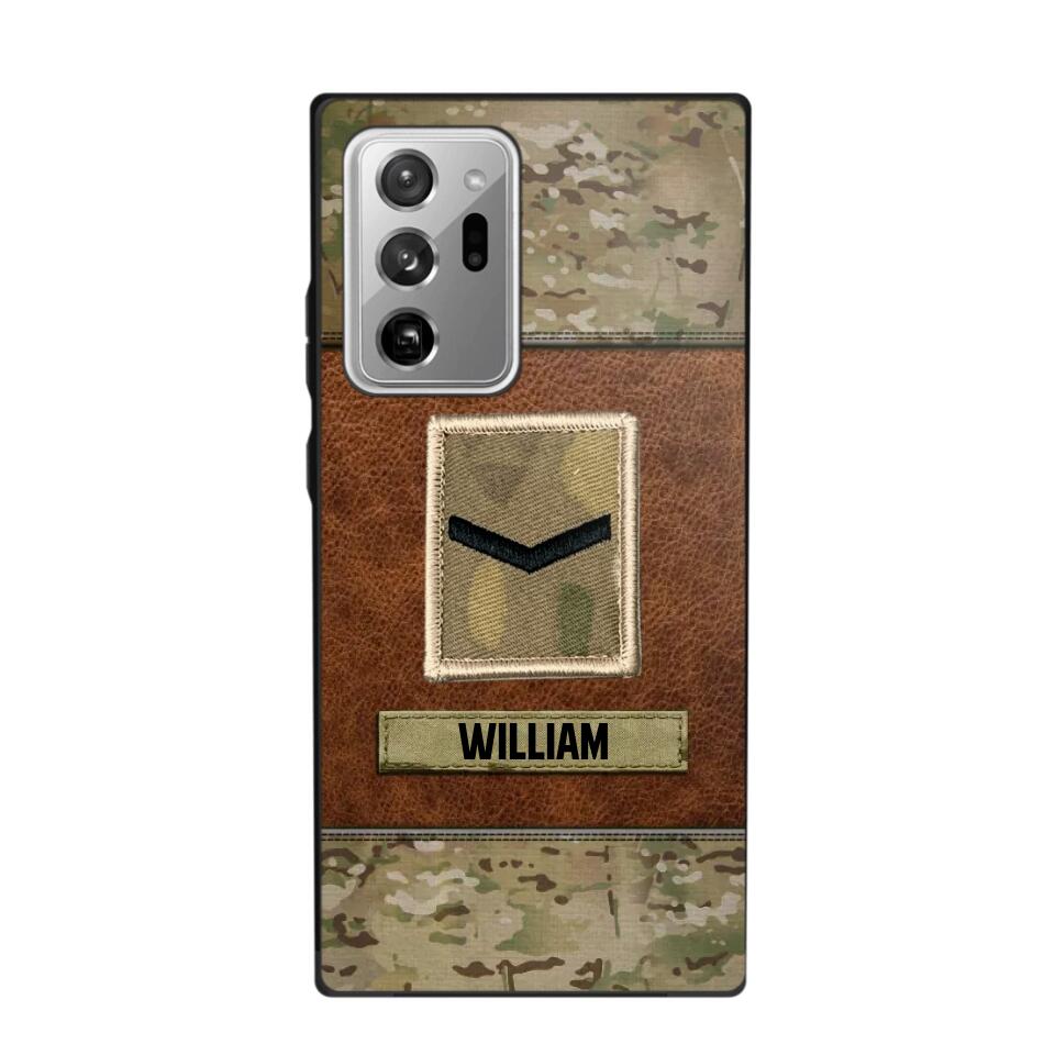 Personalized British Veterans/Soldier Camo Phone Case Printed 22OCT-HY26