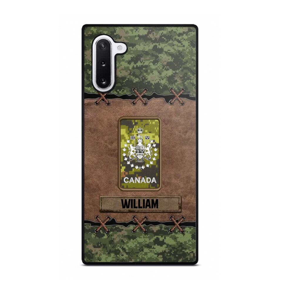 Personalized Canadian Veterans/Soldier Camo Phone Case Printed 22OCT-DT26