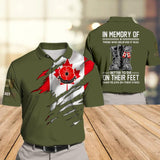 Personalized Canadian Veteran/ Solider Rank Polo Shirts 3D Printed QTHQ2710