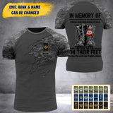 Personalized Canadian Soldier/Veteran Tshirt 3D Printed QTHY2710