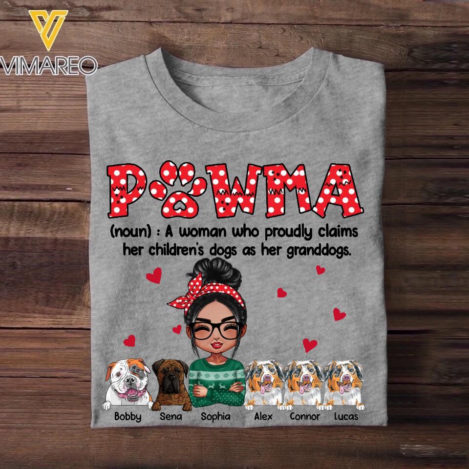 Personalized Pawma Her Children's Dogs As Her Granddogs Tshirt Printed 22OCT-HQ27
