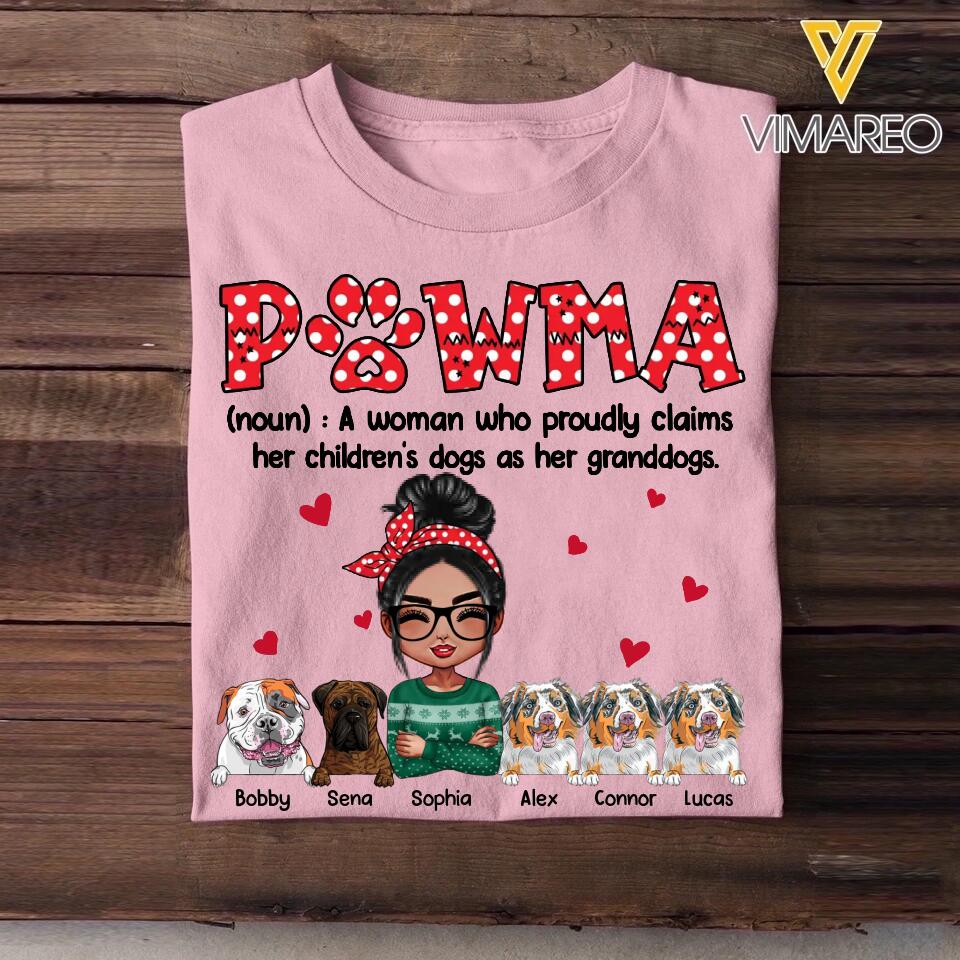 Personalized Pawma Her Children's Dogs As Her Granddogs Tshirt Printed 22OCT-HQ27