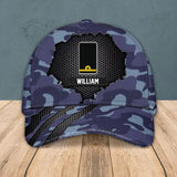 Personalized Norwegian Solider/ Veteran Camo Rank Peaked Cap 3D Printed QTHQ3110