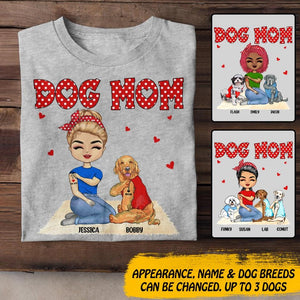 Personalized Dog Mom Tshirt Printed 22OCT-DT31
