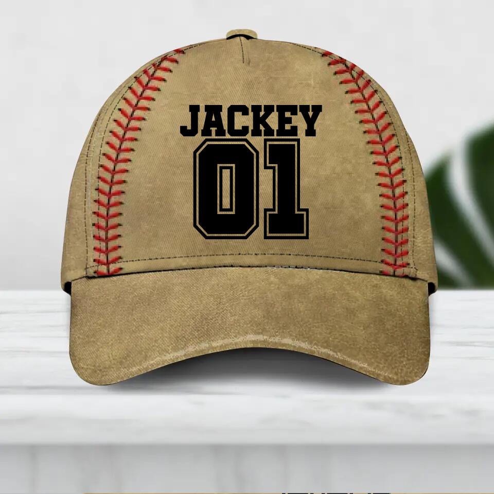 Personalized Baseball Peaked Cap 3D Printed QTDT3110