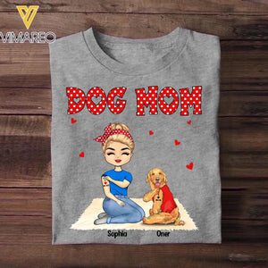 Personalized Dog Mom Tshirt Printed 22OCT-DT31