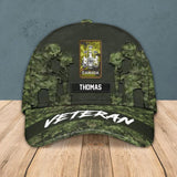Personalized Canadian Solider/ Veteran Camo Rank Peaked Cap 3D Printed QTHQ3110