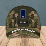 Personalized Norwegian Solider/ Veteran Camo Rank Peaked Cap 3D Printed QTHQ3110