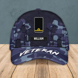 Personalized Norwegian Solider/ Veteran Camo Rank Peaked Cap 3D Printed QTHQ3110