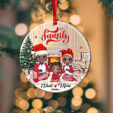 Personalized Christmas Family Acrylic/Plastic Ornament Printed 22OCT-DT31