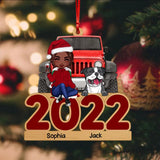 Personalized Dog Lover Christmas Wood Ornament Printed 22NOV-HQ01