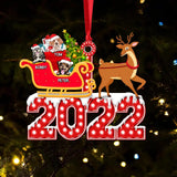 Personalized Christmas 2022 Dog Lovers Wood Ornament Printed 22NOV-DT01