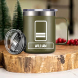 Personalized Swiss Veteran Laser Handle Cup Printed 22NOV-DT03