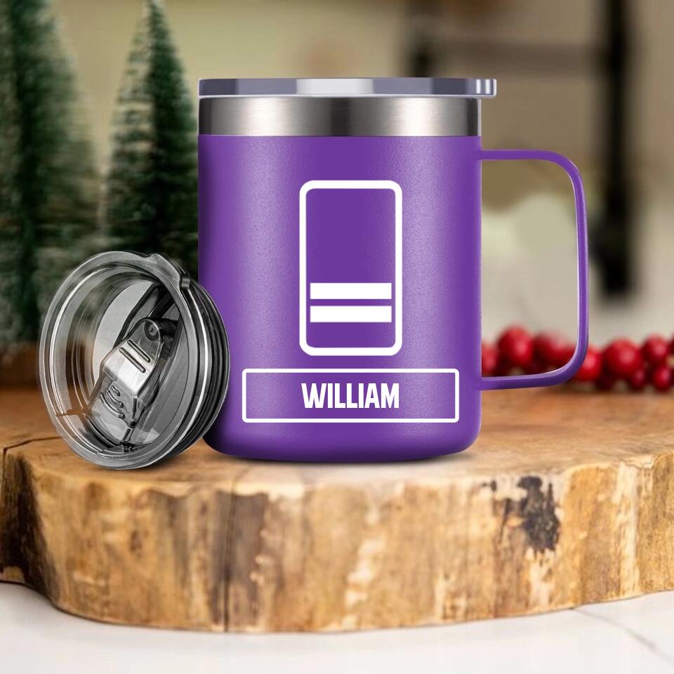 Personalized Swiss Veteran Laser Handle Cup Printed 22NOV-DT03
