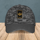 Personalized Canadian Solider Camo Rank Peaked Cap 3D Printed QTHY0411