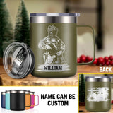 Personalized Australian Veteran/Soldier Laser Handle Cup Printed 22NOV-HQ07
