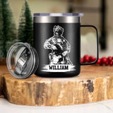 Personalized Australian Veteran/Soldier Laser Handle Cup Printed 22NOV-HQ07