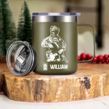 Personalized I Am A Danish Veteran I'm Proud To Be A Veteran Laser Handle Cup Printed 22NOV-HY08