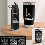 Personalized I Am An Australian Grumpy Veteran I'm Proud To Be A Veteran Tumbler Or Water Bottle  Printed 22NOV-DT08