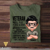 Personalized Us Veteran Contents May Vary In Colors Tshirt Printed NOV22-DT09