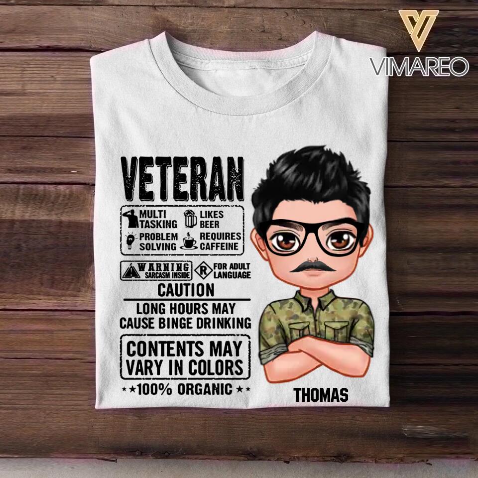 Personalized Australian Veteran Contents May Vary In Colors Tshirt Printed NOV22-DT09