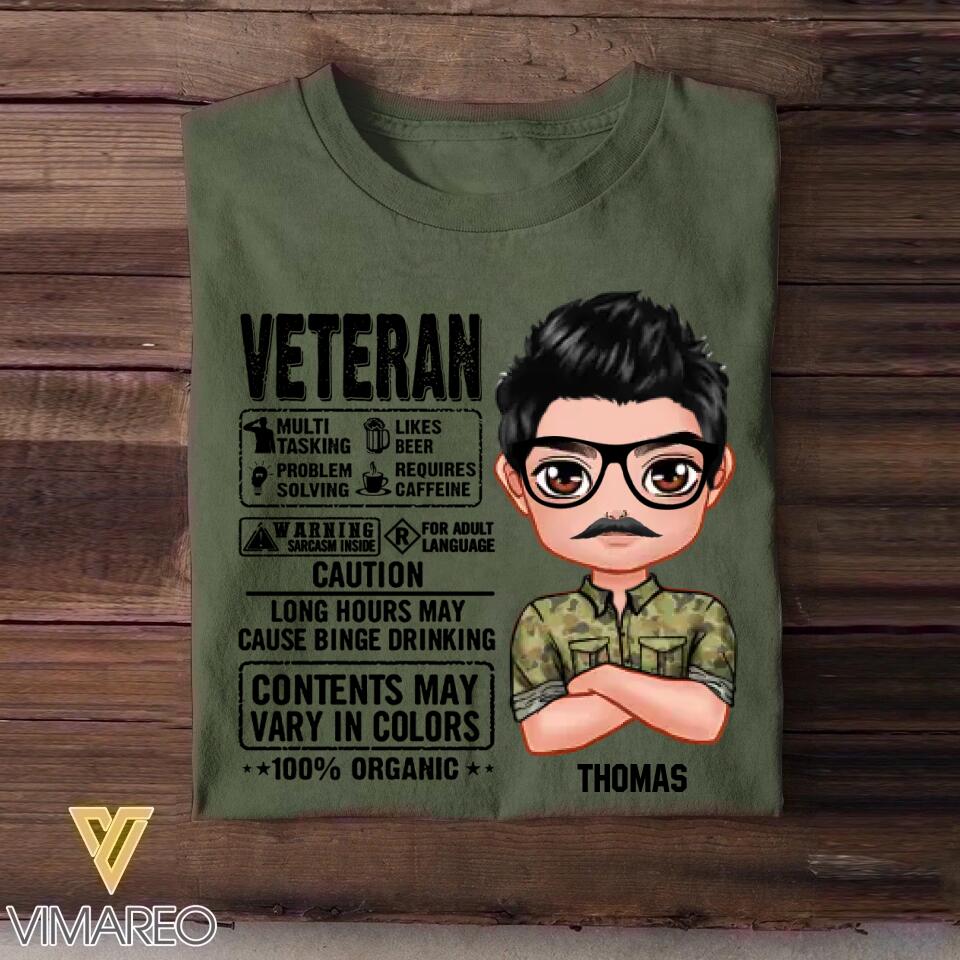 Personalized Australian Veteran Contents May Vary In Colors Tshirt Printed NOV22-DT09