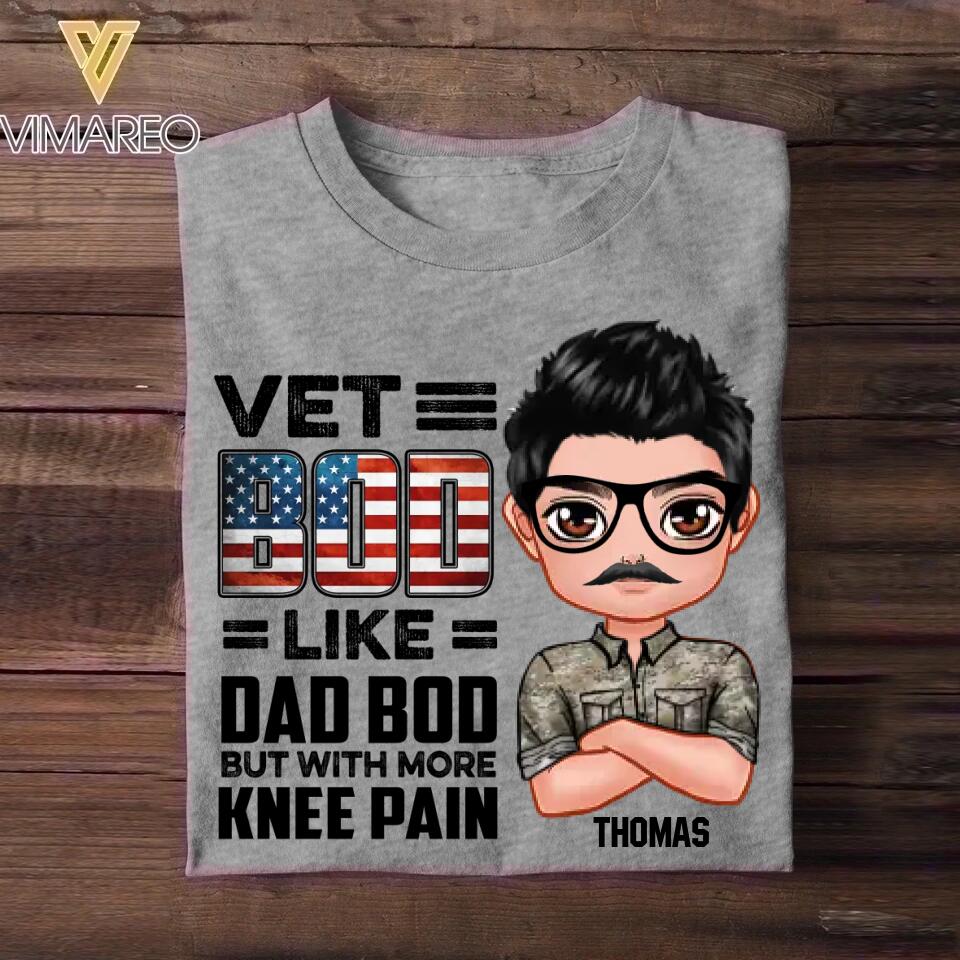 Personalized Vet US Bod Like Dad Bod But With More Knee Pain Tshirt Printed NOV22-DT09