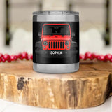 Personalized Jeep Lovers 3D Printed Rambler 10oz Lowball 22NOV-HQ09