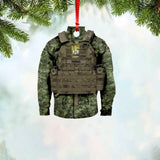 Personalized Canadian Solider/ Veteran Uniform Camo Rank Wood Ornament Printed 22NOV-HQ10