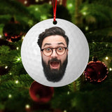 Personalized Your Image Funny Head Golf Acrylic/Plastic Ornament Printed QTDT1111