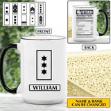 Personalized Danish Veteran Nutrition Facts Ceramics Mug 22NOV-HY11