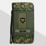Personalized Norwegian Solider/ Veteran Rank Camo Phone Leather Wallet 22NOV-HY11