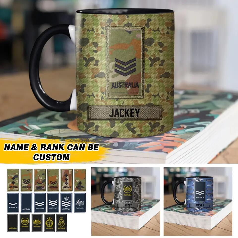 Personalized German Solider/ Veteran Rank Camo Ceramics Mug 22NOV-HQ11