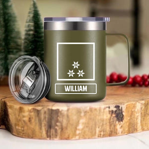 Personalized Austrian Veteran/Soldier Rank Laser Handle Cup Printed 22NOV-DT11