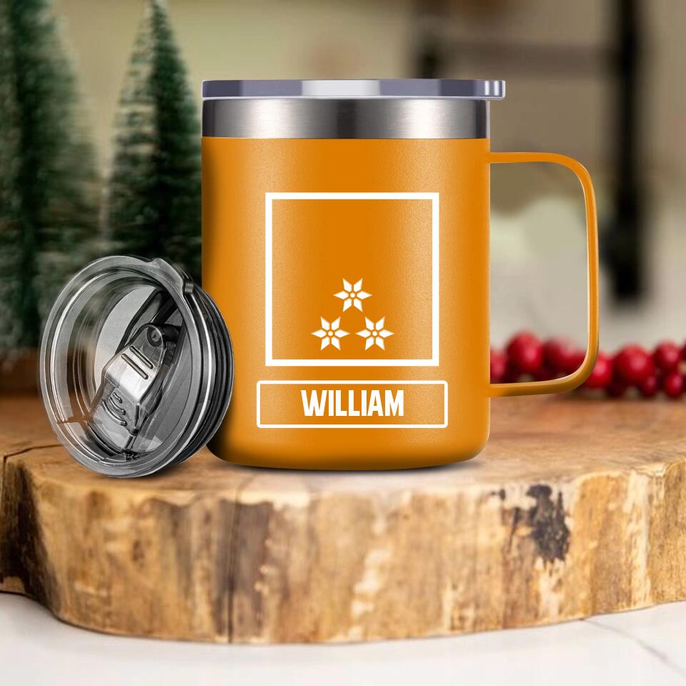 Personalized Austrian Veteran/Soldier Rank Laser Handle Cup Printed 22NOV-DT11