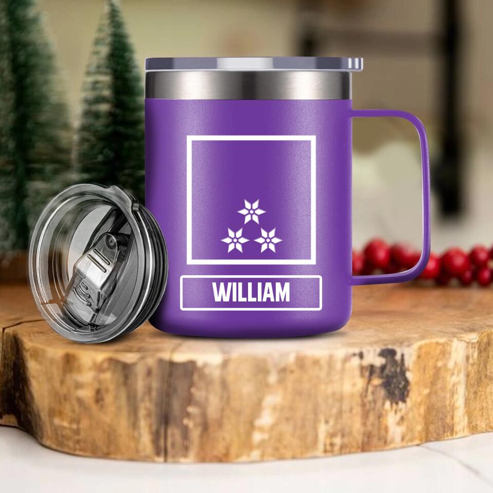 Personalized Austrian Veteran/Soldier Rank Laser Handle Cup Printed 22NOV-DT11