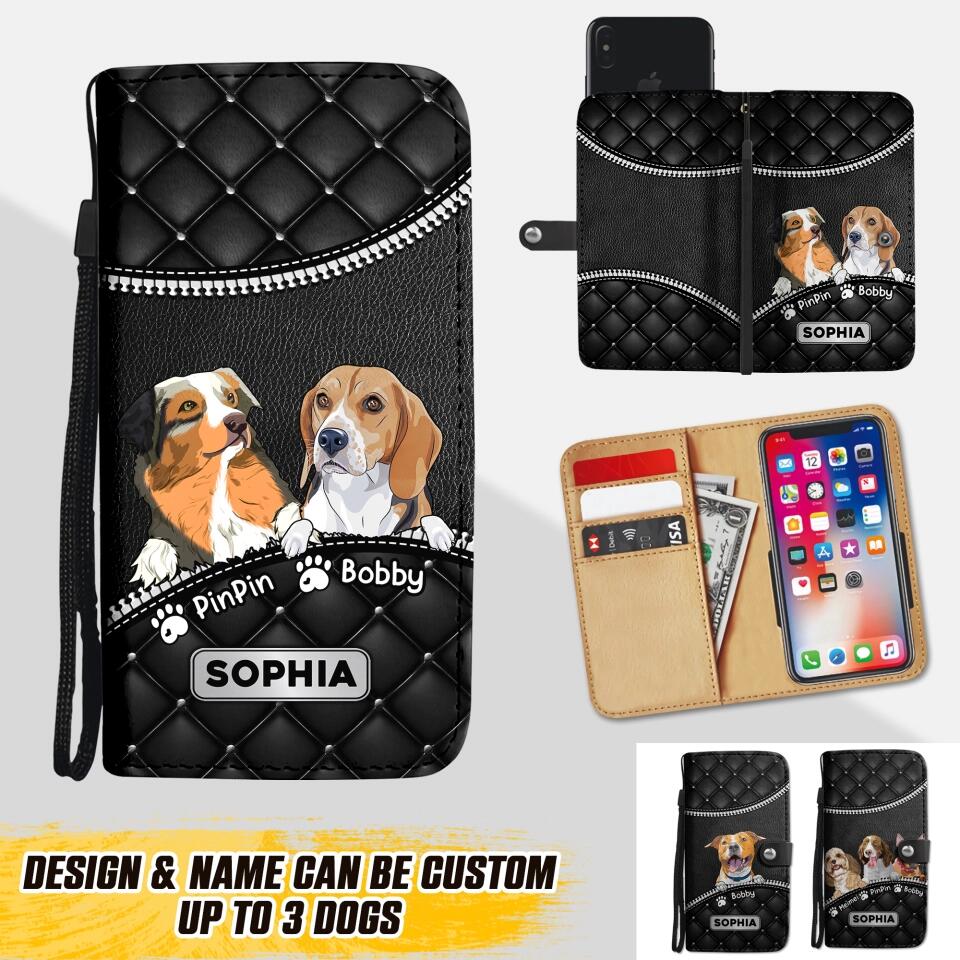 Personalized Dog Lovers Phone Leather Wallet 22NOV-HQ11