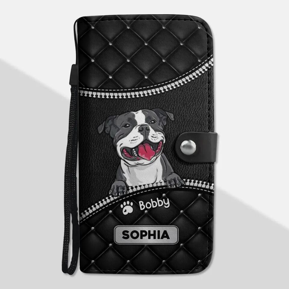 Personalized Dog Lovers Phone Leather Wallet 22NOV-HQ11